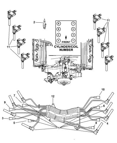 2004 durango spark plug diagram 